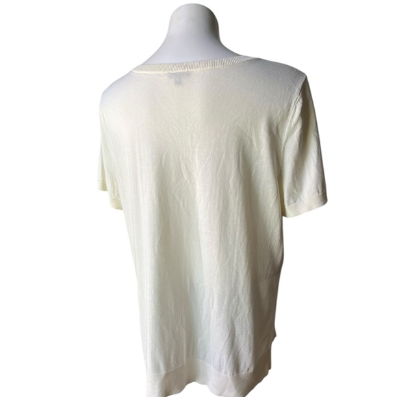 Talbots Party Bows Crewneck Sweater, Sz XL - Picture 9 of 14